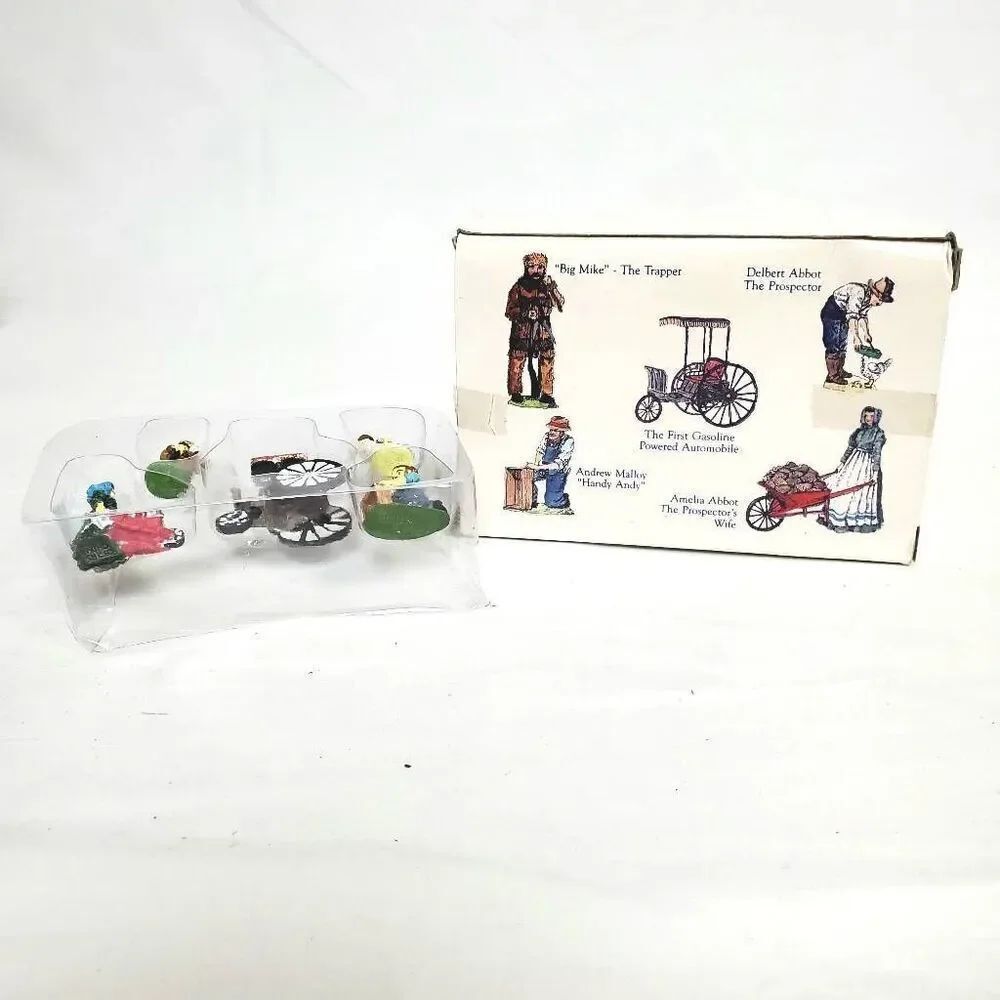 Liberty Falls Painted Pewter AH49 First Gasoline Car Set